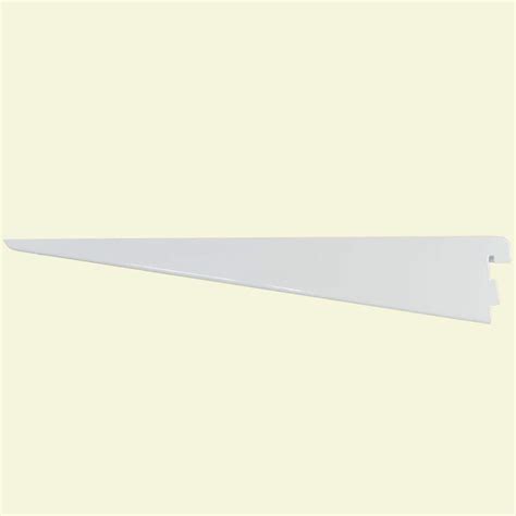 rubbermaid 11.5 in. l white metal adjustable shelving track bracket|rubbermaid brackets home depot.